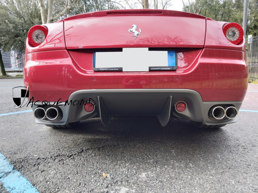 Ferrari 599 GTO style rear bumper lips spoiler by Jacquemond