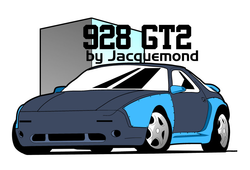 New Porsche 928 GT2 widebody set by Jacquemond