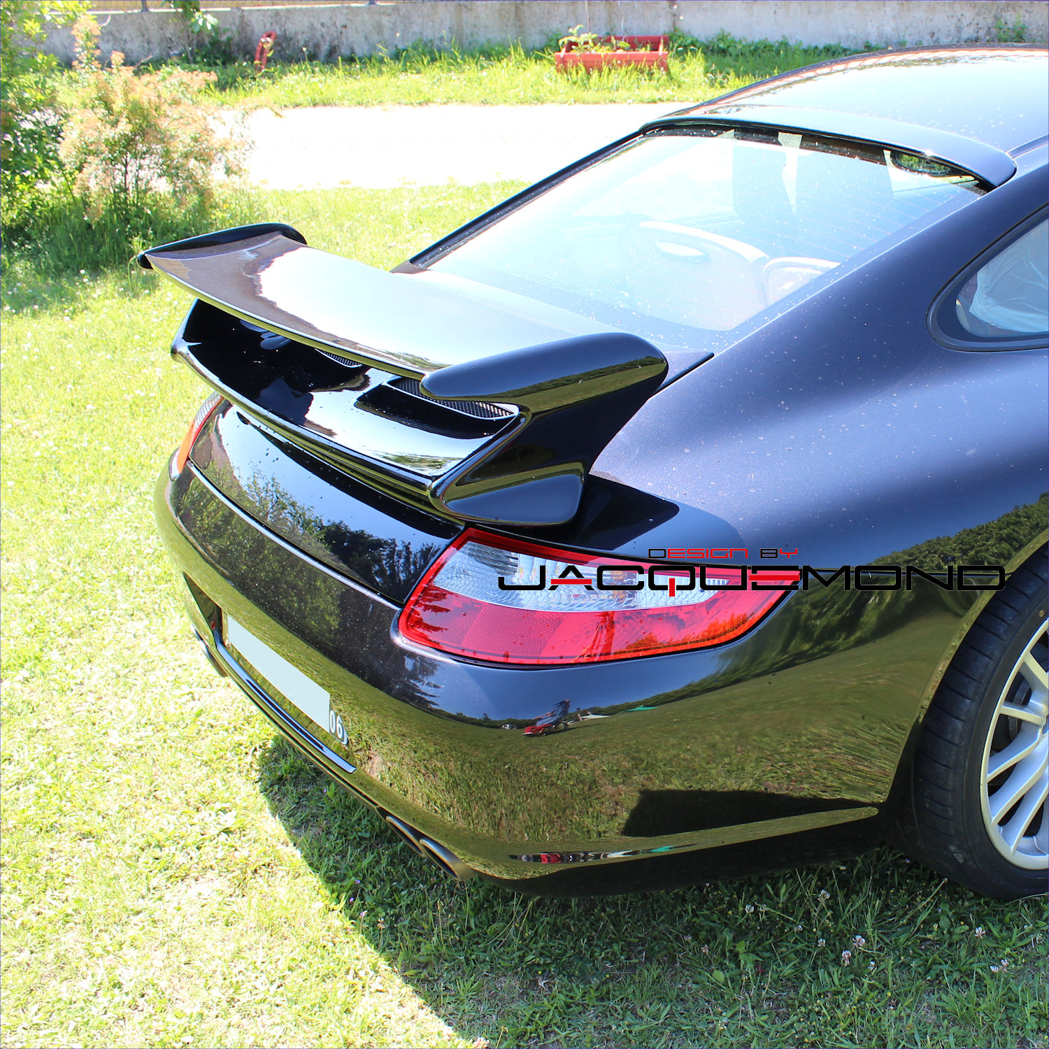 GT3 rear wing hood for Porsche 997 ( MK1 or MK2 ) by Jacquemond
