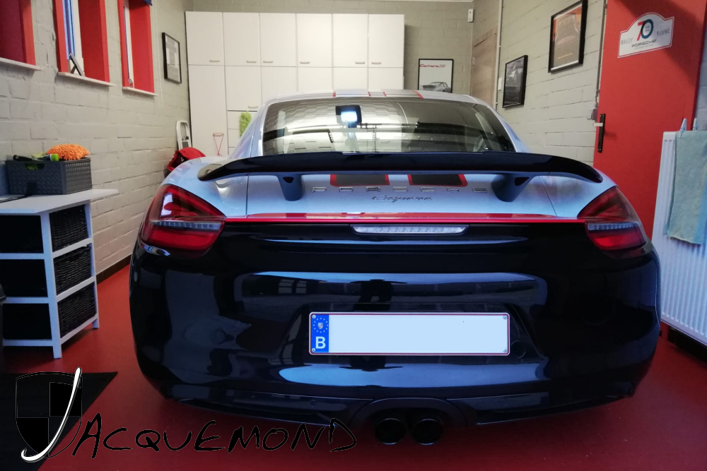 Denise rear wing for Porsche 981 Cayman by Jacquemond
