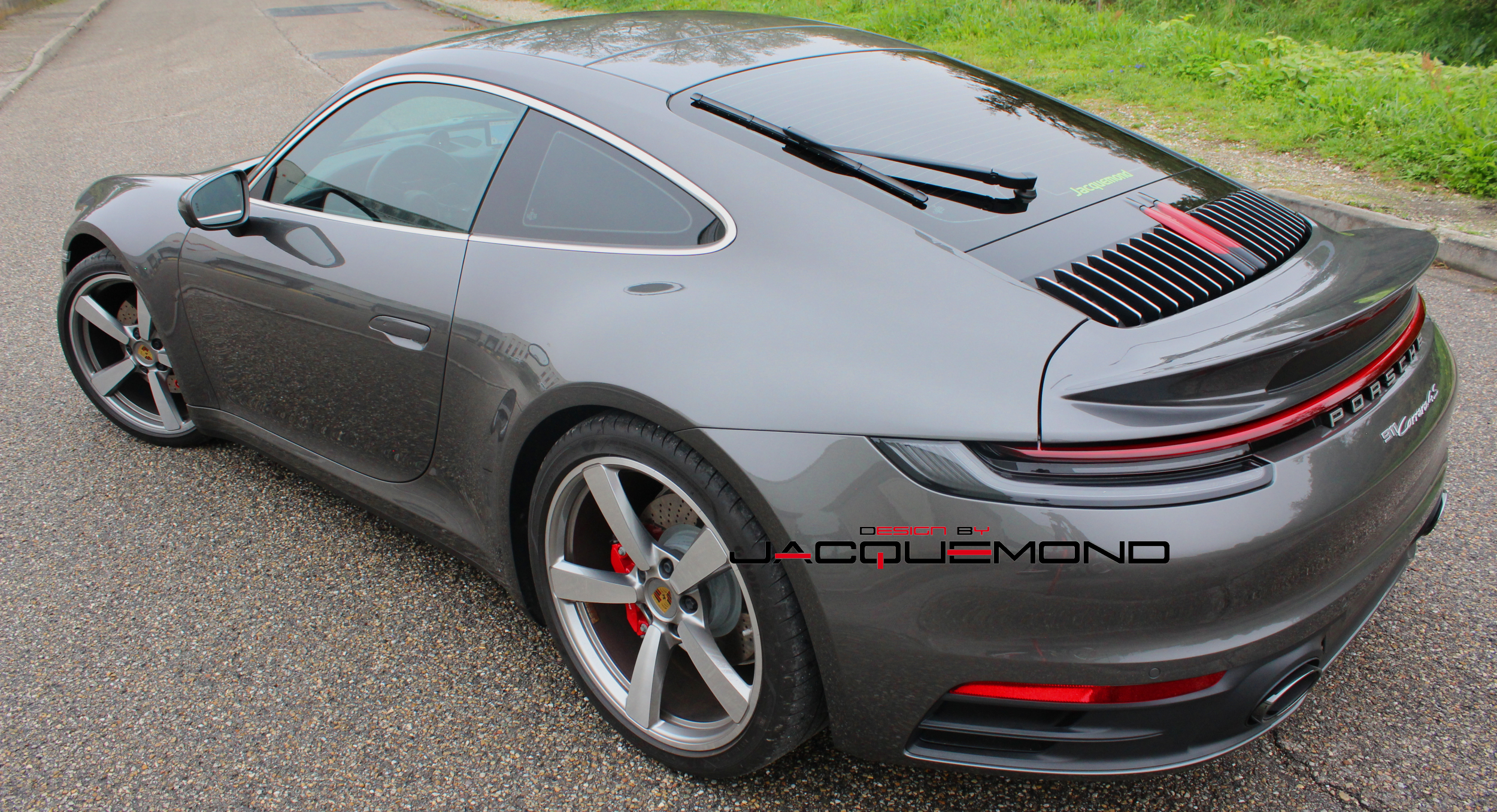 Duck tail rear wing spoiler for Porsche 992 by Jacquemond.com