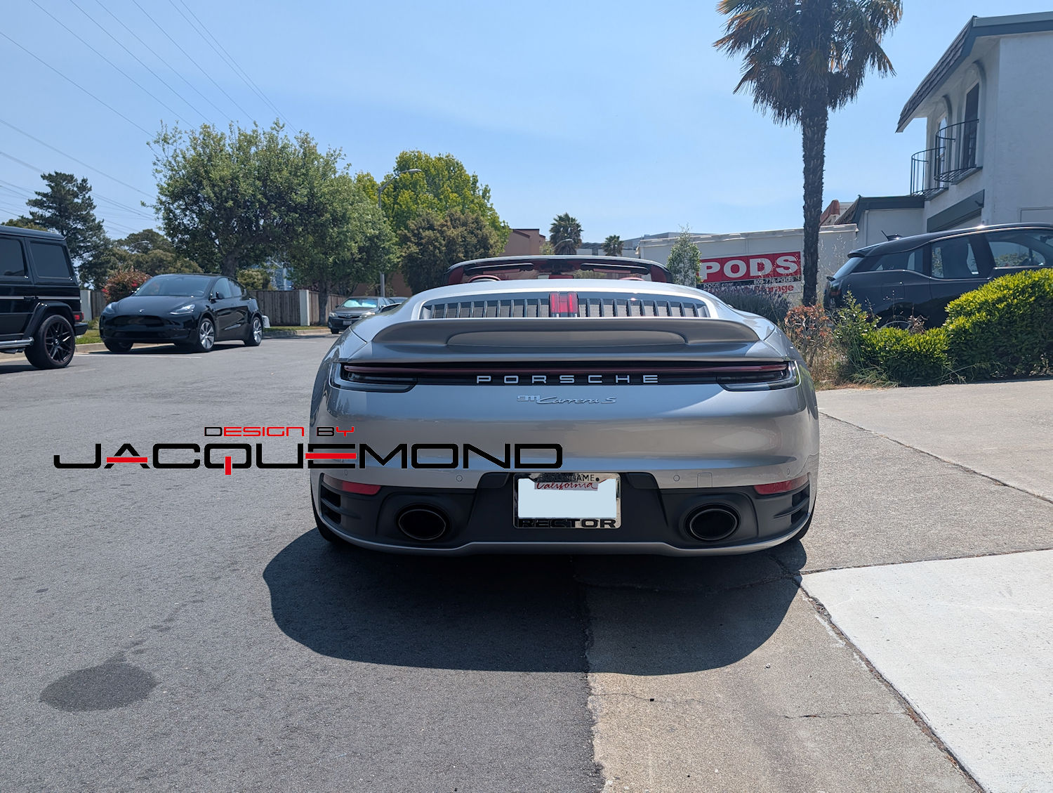DuckTail rear spoiler for Porsche 992 convertible by Jacquemond