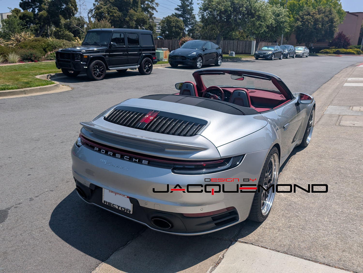 DuckTail rear spoiler for Porsche 992 convertible by Jacquemond