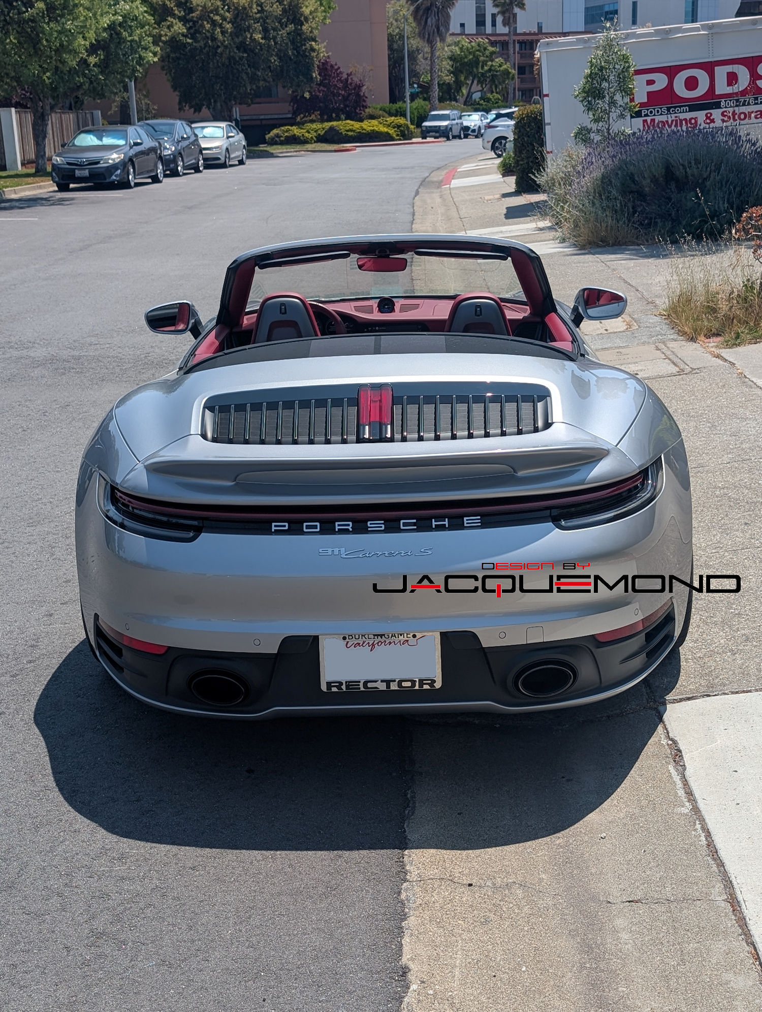 DuckTail rear spoiler for Porsche 992 convertible by Jacquemond